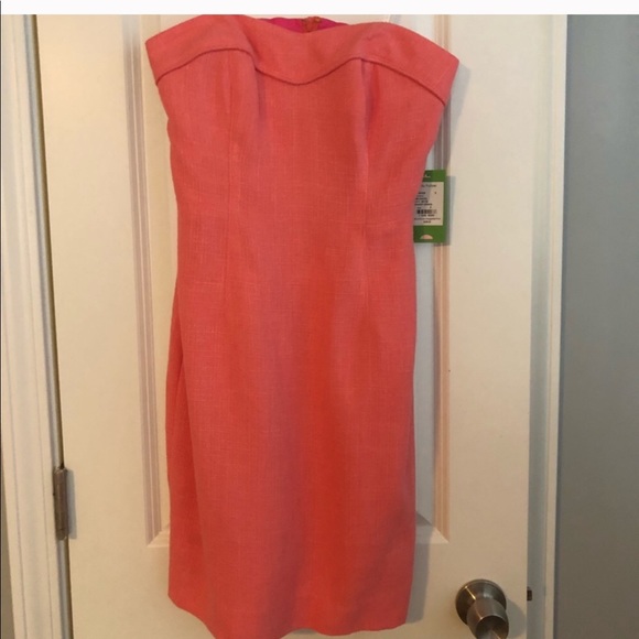 Lilly Pulitzer Bibi dress, orange ginger, 0, NWT - Picture 2 of 5